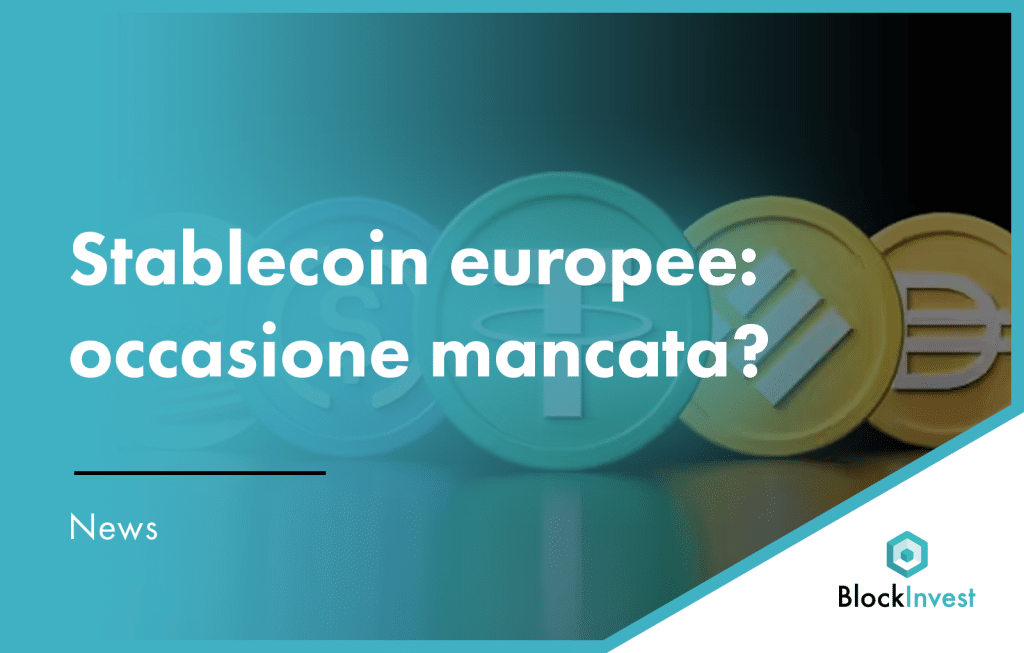 Stablecoin europee in ritardo rispetto a USDC e Paxos sotto MiCA